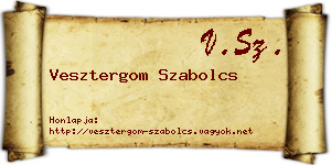 Vesztergom Szabolcs névjegykártya